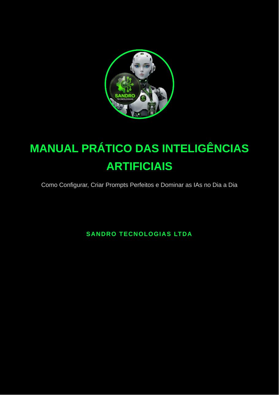 Capa do e-book Manual Prático das Inteligências Artificiais